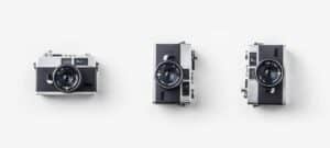 film cameras in a row
