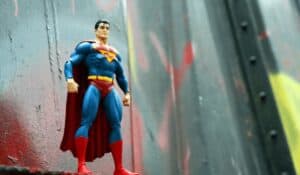 a superman figurine
