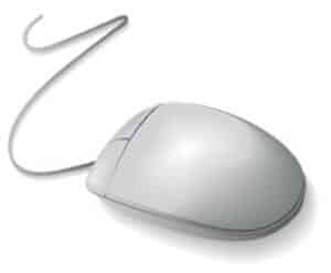 animated picture of wired computer mouse