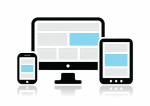 animated phone tablet and desktop computer